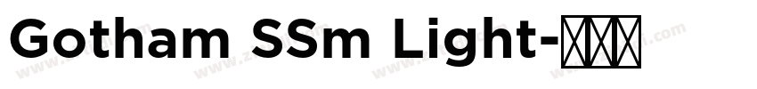 Gotham SSm Light字体转换